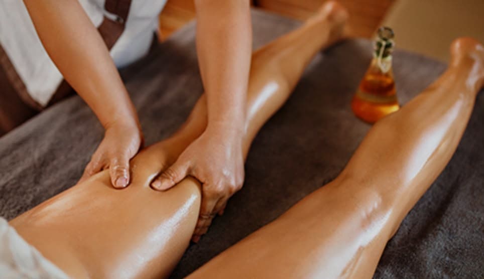 Professional spa massage treatment